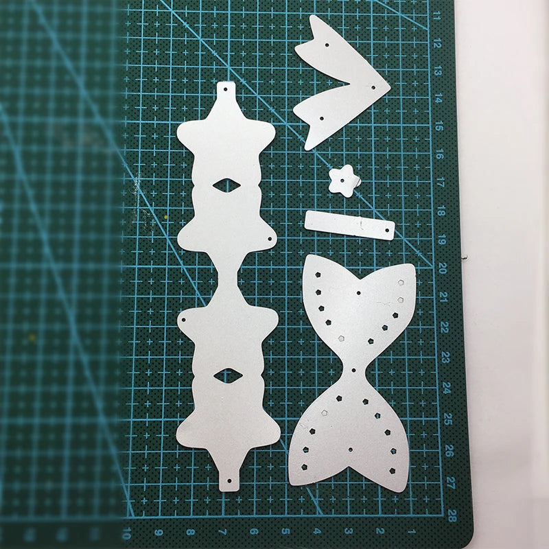 Star & Bow Metal Cutting Dies – DIY Scrapbooking & Cards