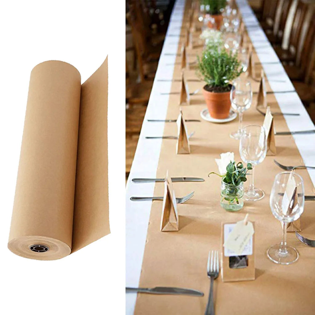 Brown Kraft Paper Roll 30m – Gift Wrapping, Art & Craft
