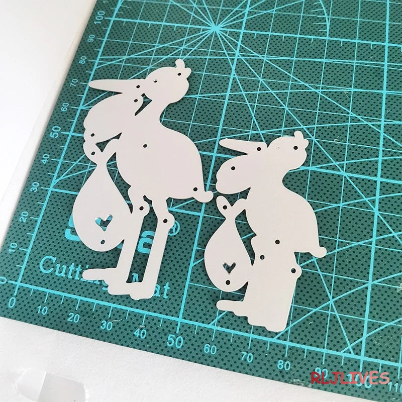 Stork Metal Cutting Dies Stencils – DIY Scrapbooking & Cards