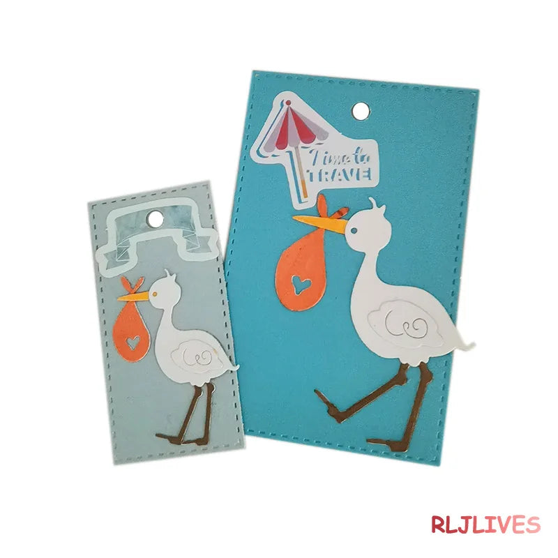 Stork Metal Cutting Dies Stencils – DIY Scrapbooking & Cards