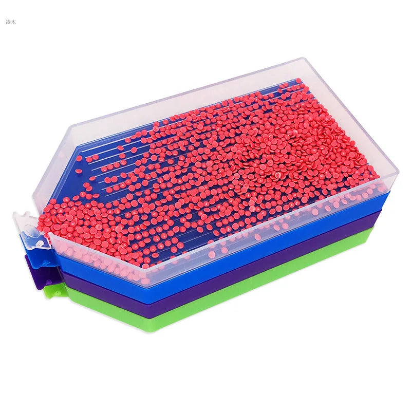 Large Capacity Diamond Painting Tray – Round & Square Drill