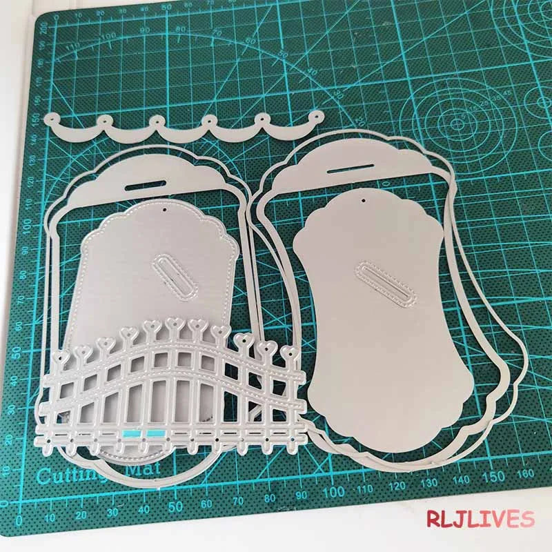 Shabby Chic Tag Metal Cutting Dies – DIY Scrapbooking Stencil