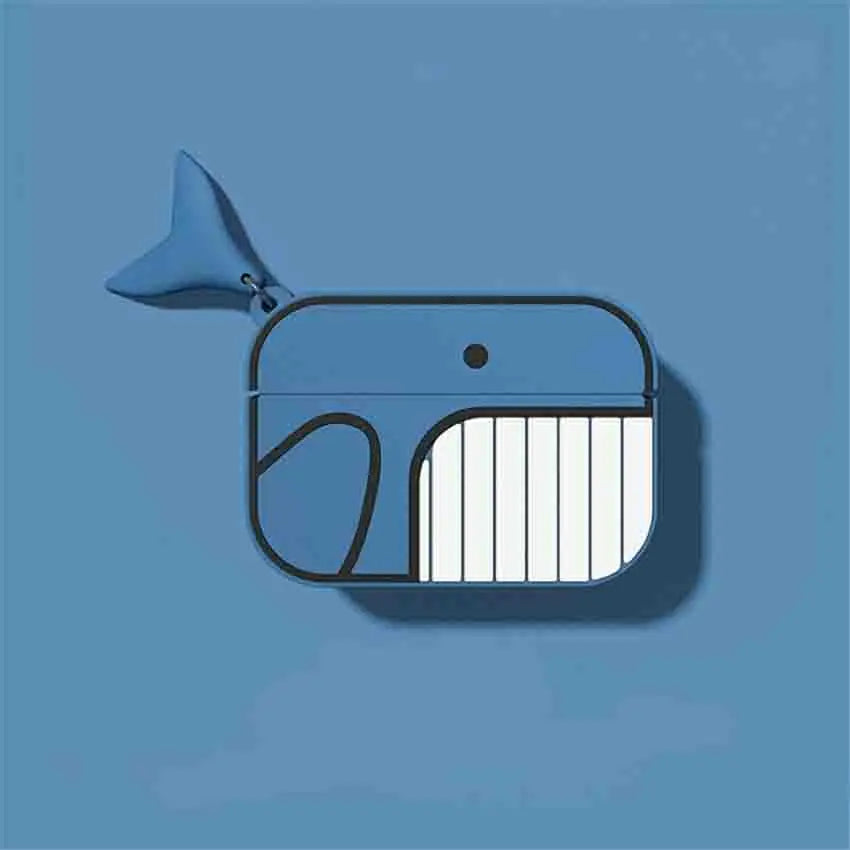 Whale Silicone Case for AirPods Pro – Cute Protective Cover