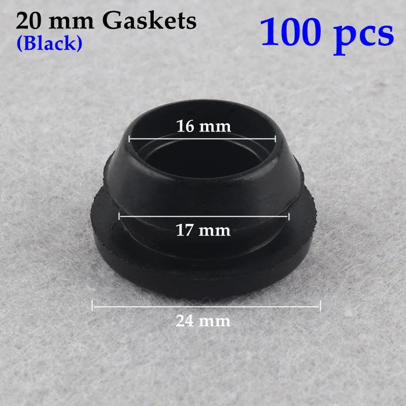 PE Pipe Seal Rings 16–20mm | Garden Irrigation Gaskets 10–100pk