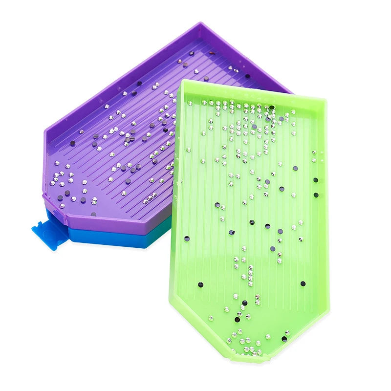 Large Capacity Diamond Painting Tray – Round & Square Drill