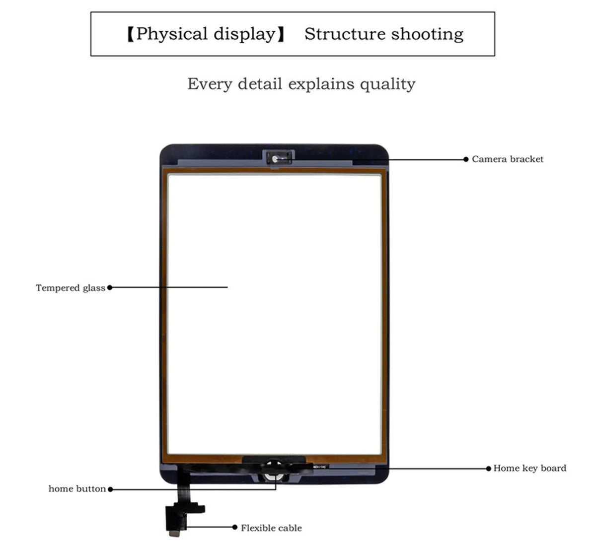 iPad Mini 1 & 2 Touch Screen Digitizer with Home Button