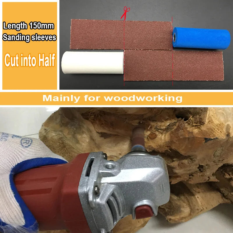Sponge Polishing Wheel & Sanding Sleeves Set – 115/125mm Grinder