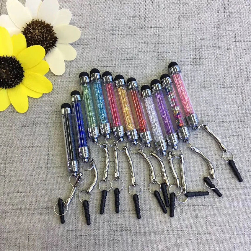 Rhinestone Stylus Pen with Dustproof Plug – Universal Touch