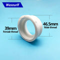 WASOURLF 39mm to 46.5mm Plastic Sink Pipe Thread Adapter