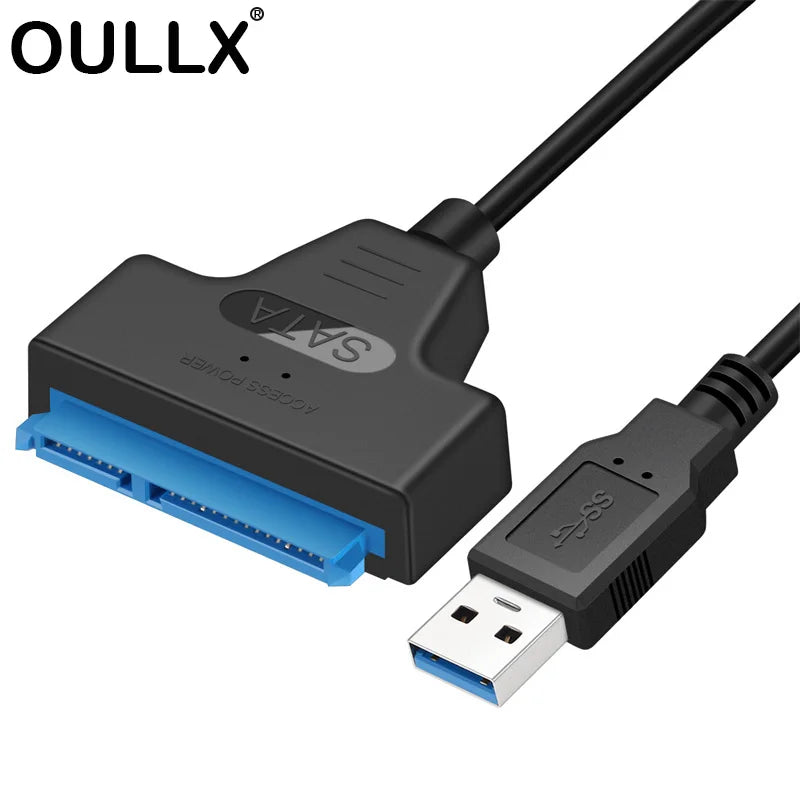 USB 3.0 to SATA III Cable 22-Pin Adapter for 2.5" SSD HDD