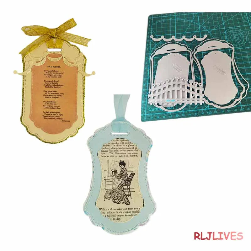 Shabby Chic Tag Metal Cutting Dies – DIY Scrapbooking Stencil