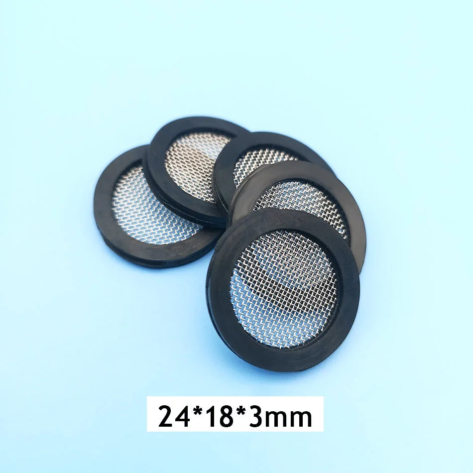 Wasourlf 5-Pack 24mm Round Rubber Flat Gasket Ring Sealers