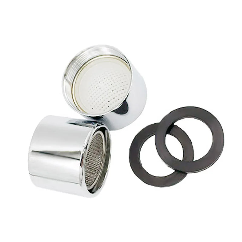 M22 Female Thread Faucet Aerator 2-Pack – Brass & Steel