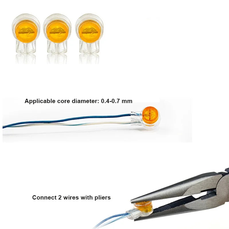 OULLX K1 K2 Crimp Wire Connectors | RJ45 & Telephone Terminals