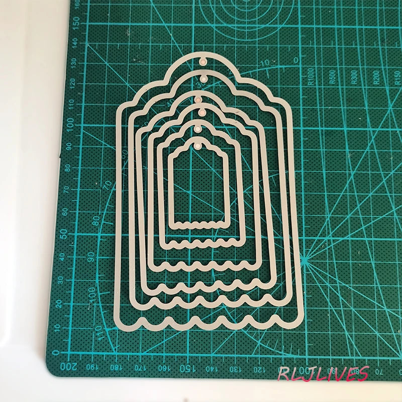 Tags & Frame Metal Cutting Dies Stencils for Scrapbooking