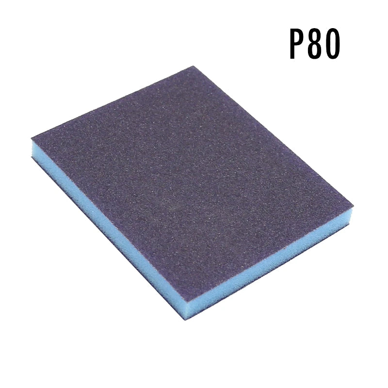 Double-Sided Sponge Sanding Block P60–P220 Wet & Dry Grinding