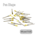 100-Pc Copper Wire Wheel Brush Set – 3mm Shank Rotary Tool
