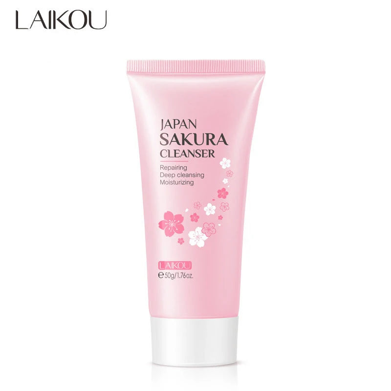 LAIKOU Japan Sakura Facial Cleanser – Deep Clean & Oil Control
