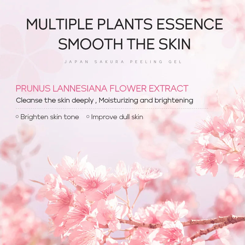 LAIKOU Sakura Peeling Gel – Exfoliating Face Scrub 60g