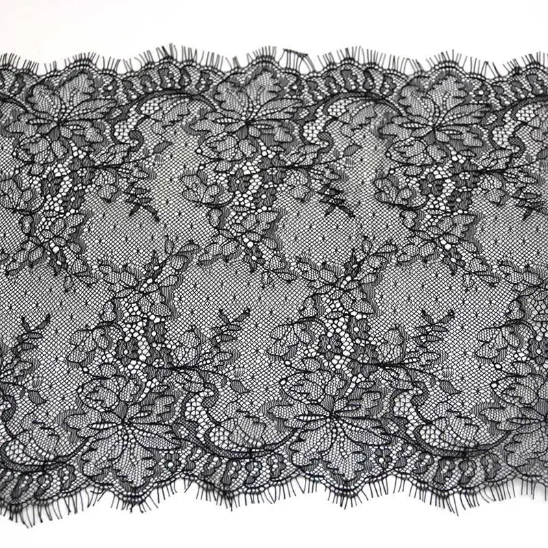 White Eyelash Lace Fabric Trim 26cm – 3 Meters Wedding Dress