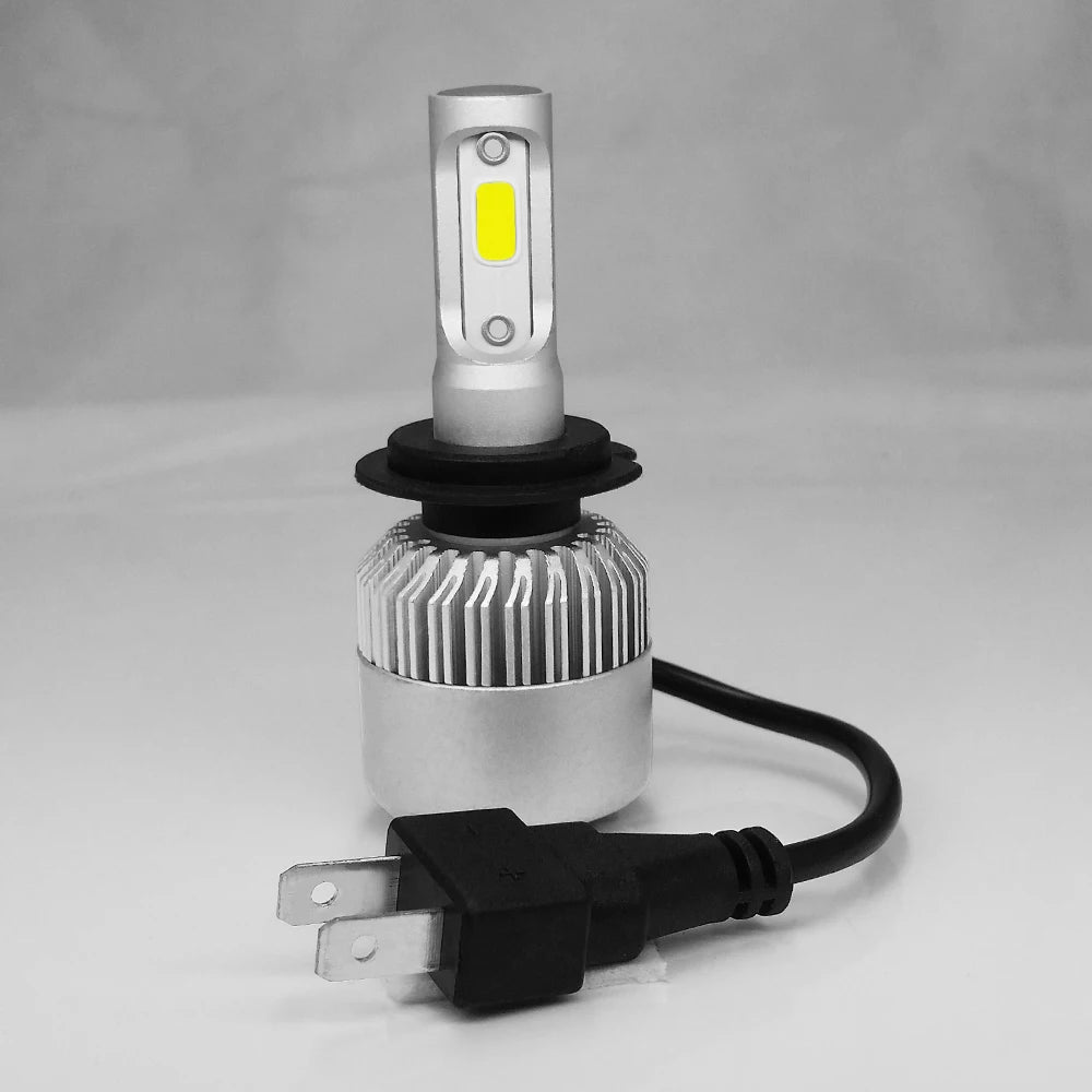 Pampsee S2 LED Headlight Bulbs 72W 8000LM H4 H7 H13 – 2-Pack