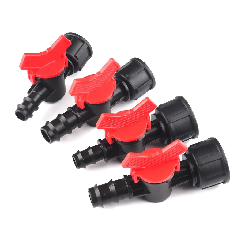 Female Ball Valve PE Pipe Connector 1/2" 3/4" – 16mm 20mm