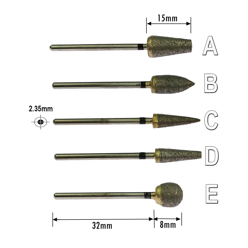 Sintered Diamond Grinding Head 2.35mm Shank P70 | Dremel Bit