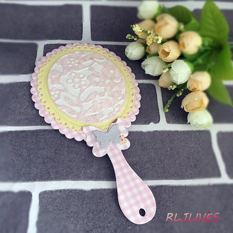 Hand Mirror Metal Cutting Die – DIY Scrapbooking & Cards