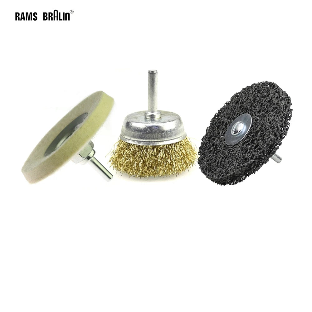 Non-Woven Grinding Polishing Flap Wheel Disc – 6mm Shank