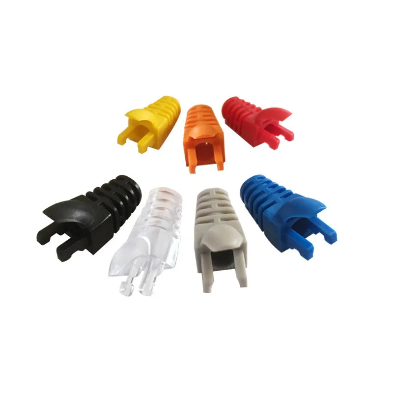 RJ45 CAT6 CAT5e Protective Caps – Multicolour 50/100 Pack
