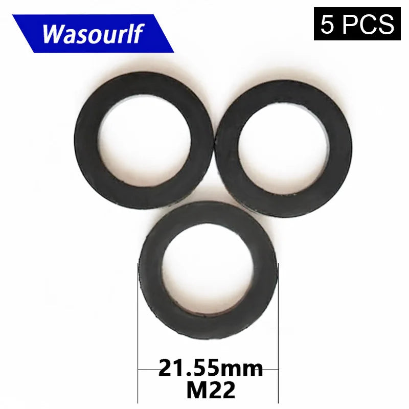 5-Pack 21.5mm Female Thread Faucet Aerator Rubber Gasket Seals
