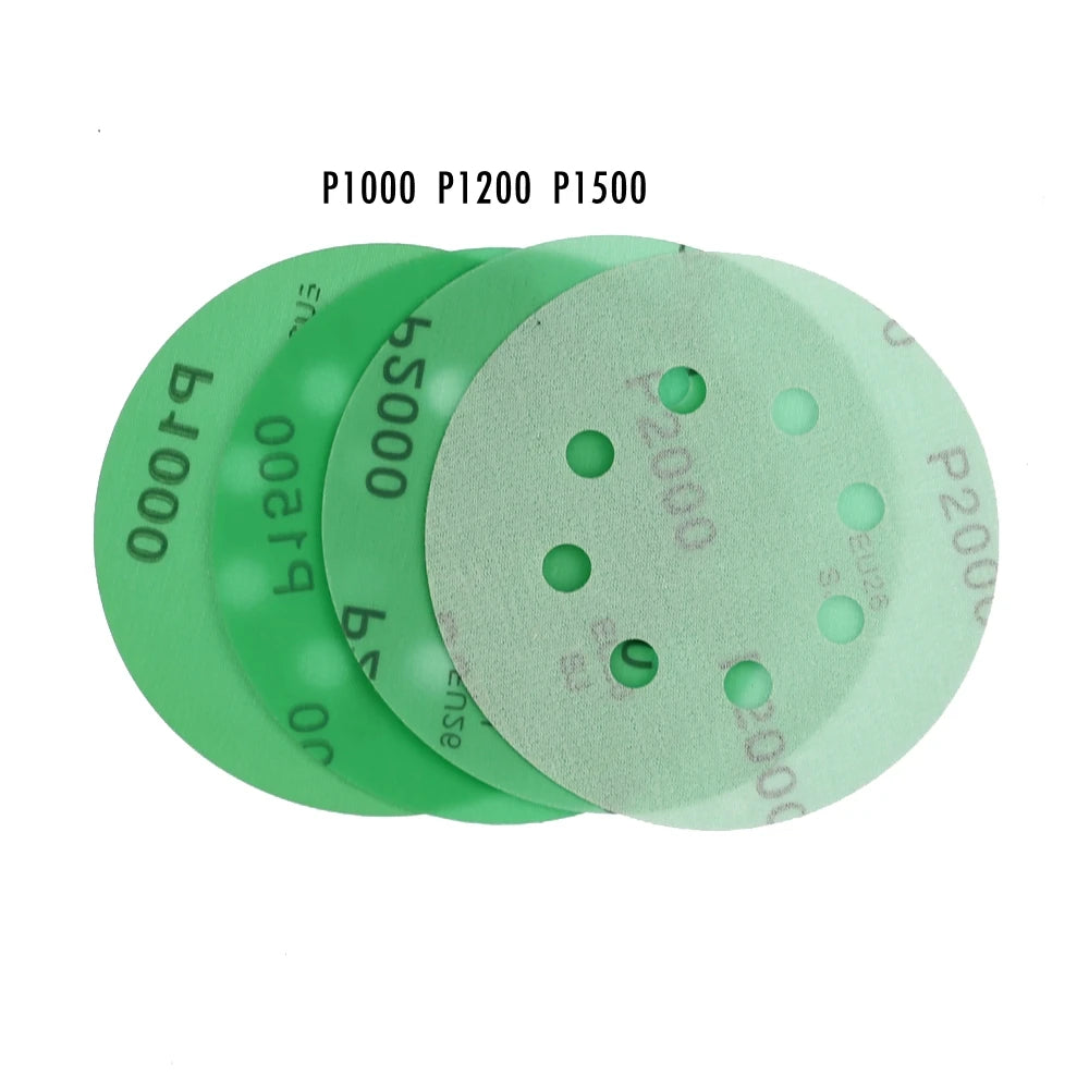 10-Pack 5" 125mm Sanding Discs Hook & Loop P60–P2000 Grit