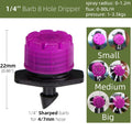 Adjustable 8-Hole Micro Drip Irrigation Emitter Nozzle Set
