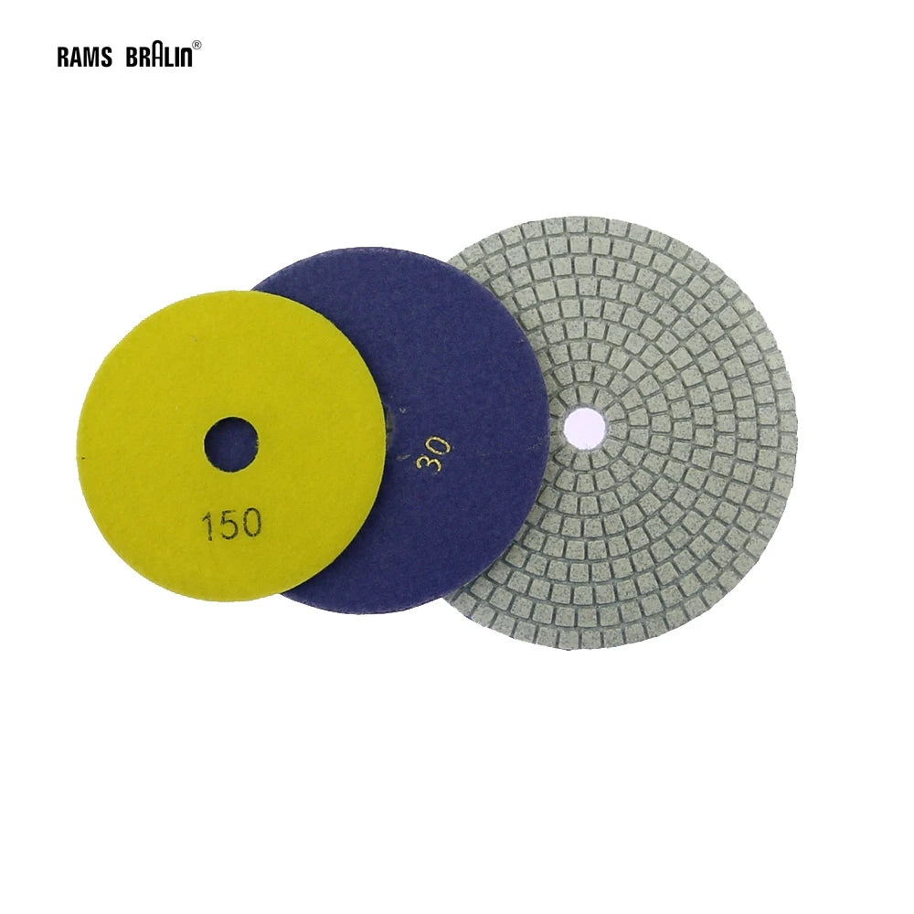 Diamond Wet Stone Polishing Pad 125/150/180mm | P30–P3000