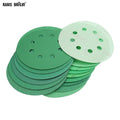 10-Pack 5" 125mm Sanding Discs Hook & Loop P60–P2000 Grit