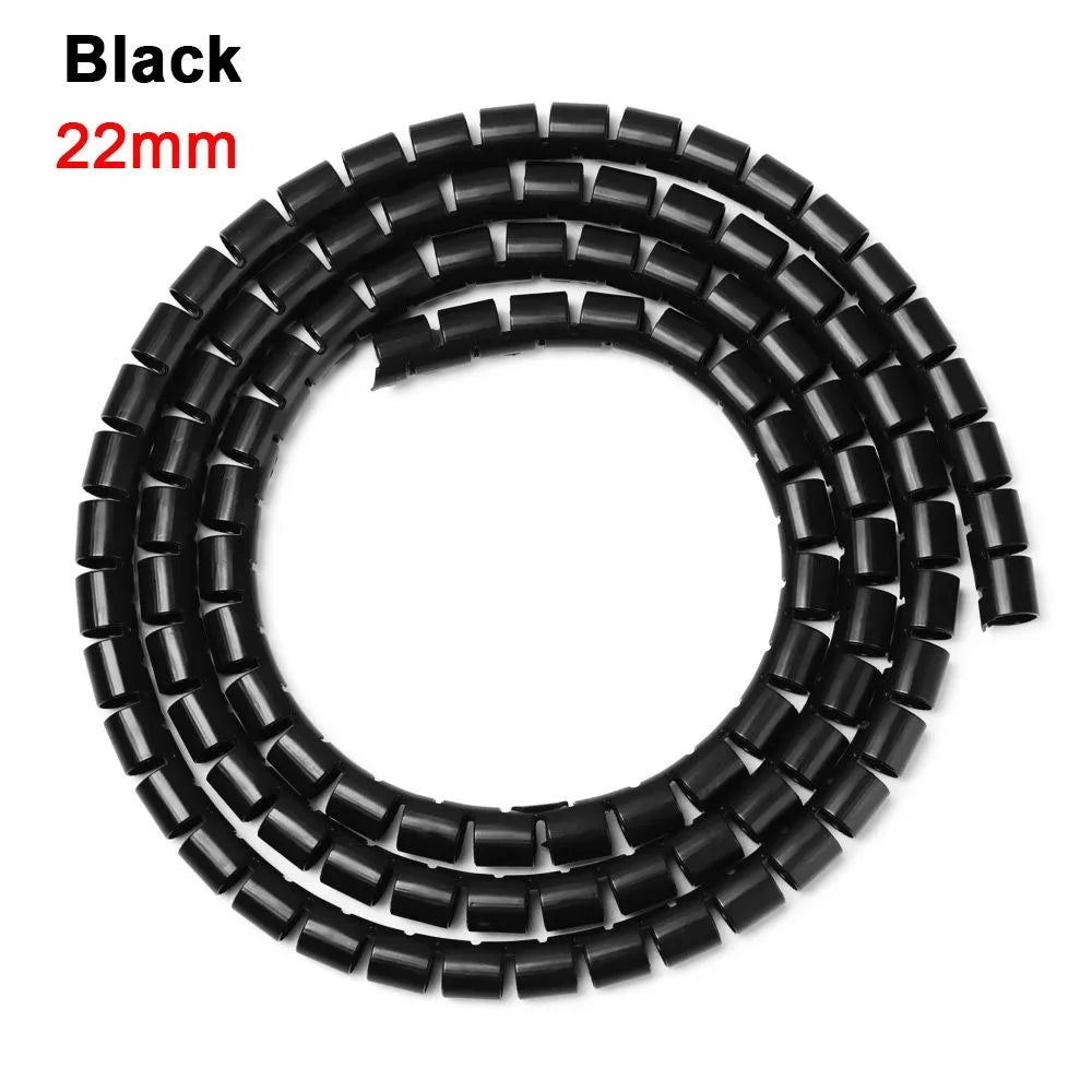 Flexible Spiral Cable Wrap Protector | 8/10/16/22mm Wire Organizer