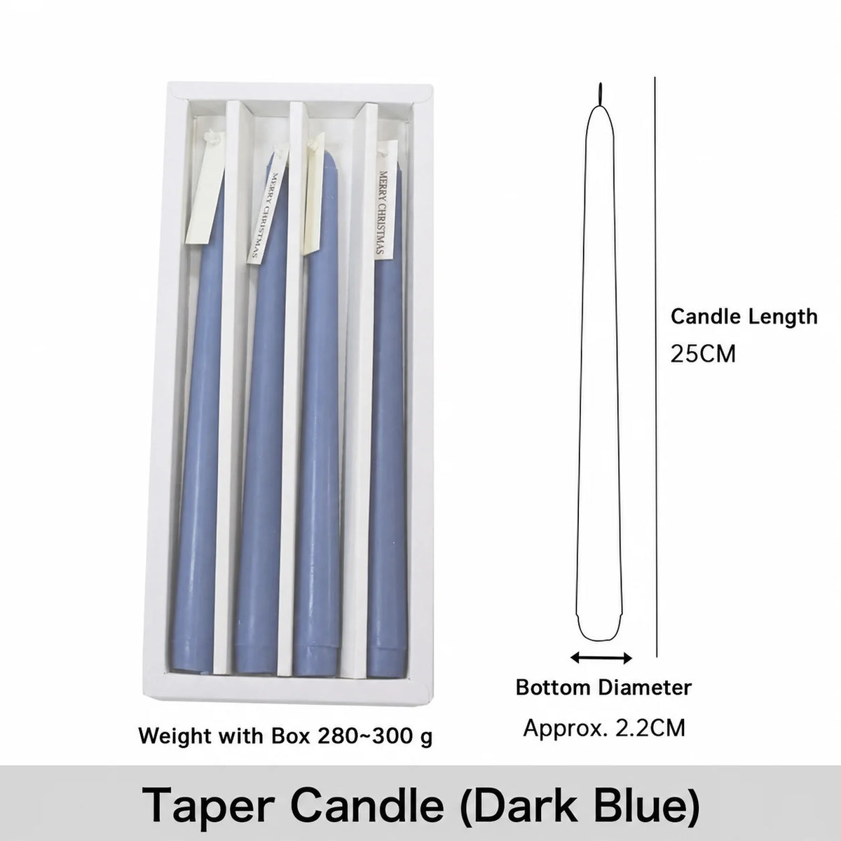 Handcrafted Scented Taper Candles 4-Pack | Holiday & Home Décor