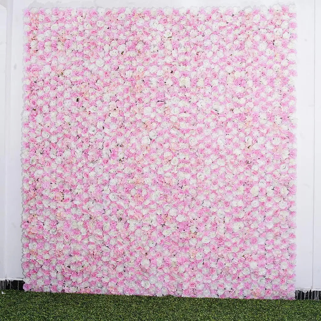 Silk Artificial Flower Wall Panel – Wedding & Party Backdrop