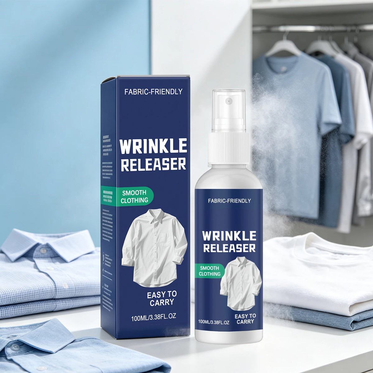 Wrinkle Release Spray – Fine Mist Fabric Smoother 100ml