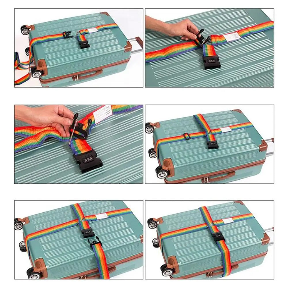 Luggage Strap with Password Lock | Nylon Travel Suitcase Belt