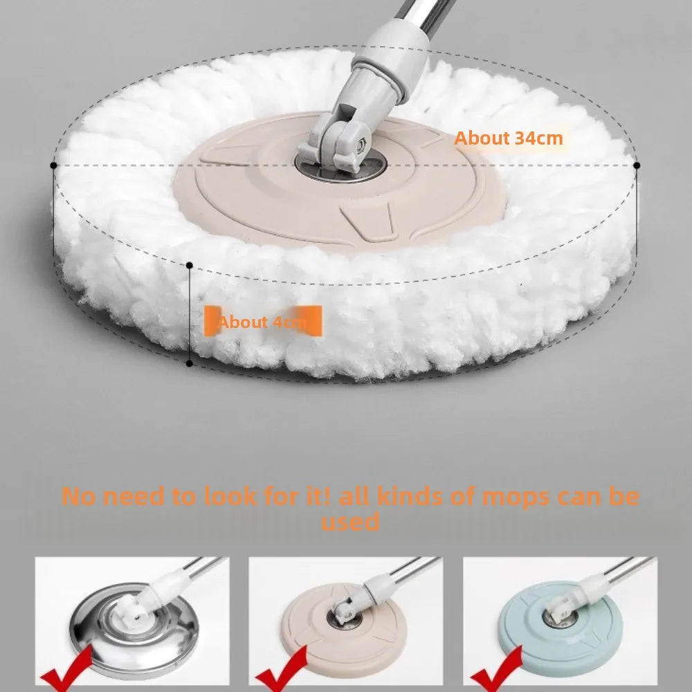 Microfiber Spin Mop Replacement Head | Round Standard Size