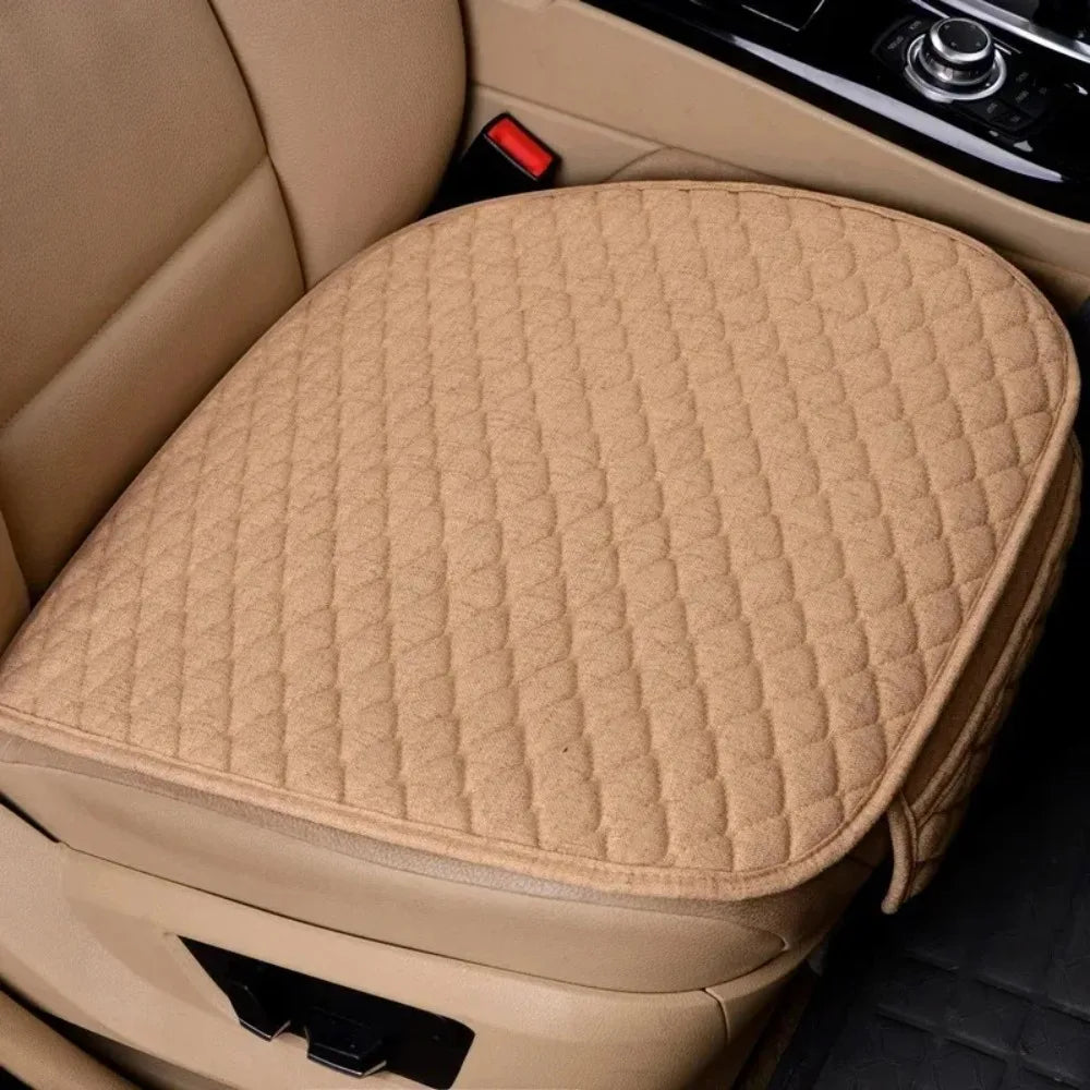 Linen Non-Slip Car Seat Cushion – Universal Fit All-Season