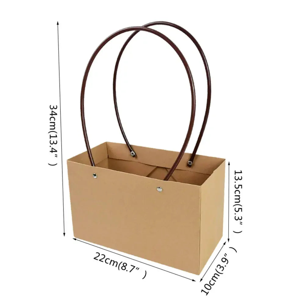 Foldable Flower Tote Gift Box Bag – Rose Bouquet & Candy Pack