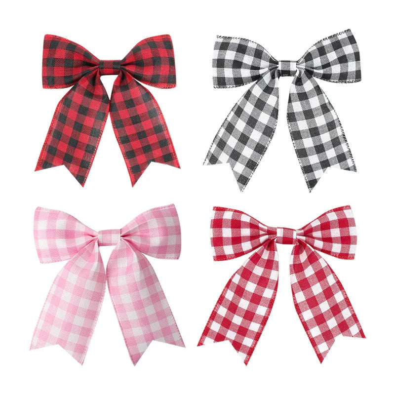 Christmas Faux Linen Bow – Wreath, Tree & Gift Décor