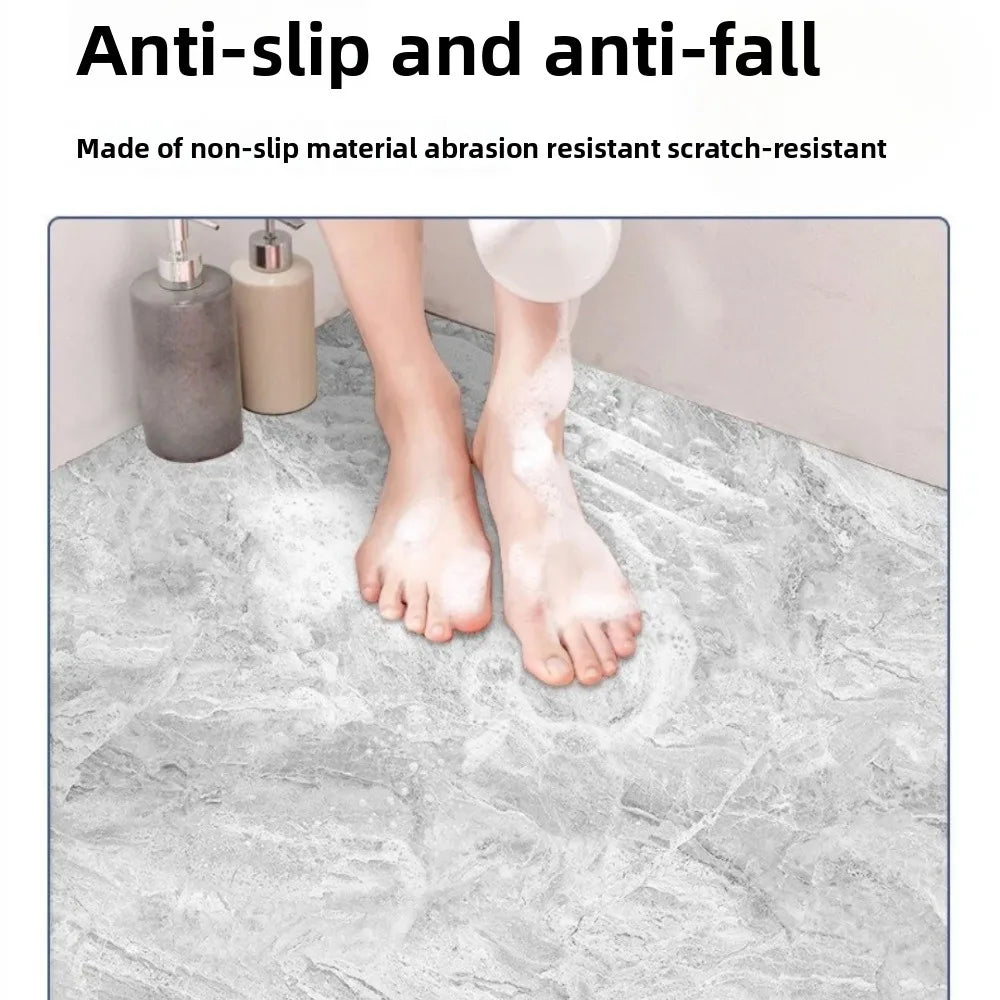 Marble Peel & Stick Floor Stickers – Non-Slip PVC Tile Decal
