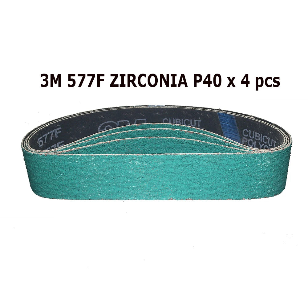 8" Rubber Expander Wheel 200x50mm + Zirconia Nylon Sanding Belts