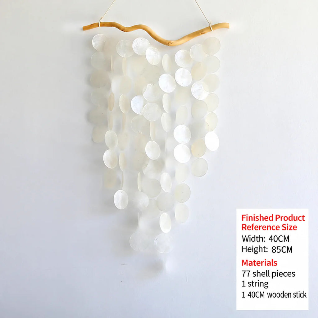 Shell Wind Chime – 77-Piece Natural Hanging Decoration