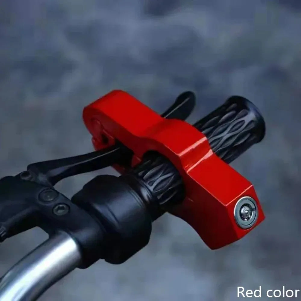 Universal Motorcycle Handlebar Steering Lock | Aluminum, 2 Keys