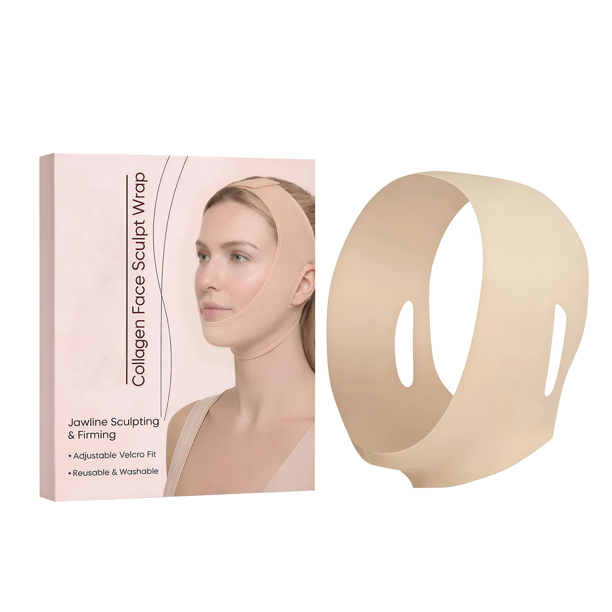Adjustable Jawline Firming Band – Face Sculpting Chin Wrap