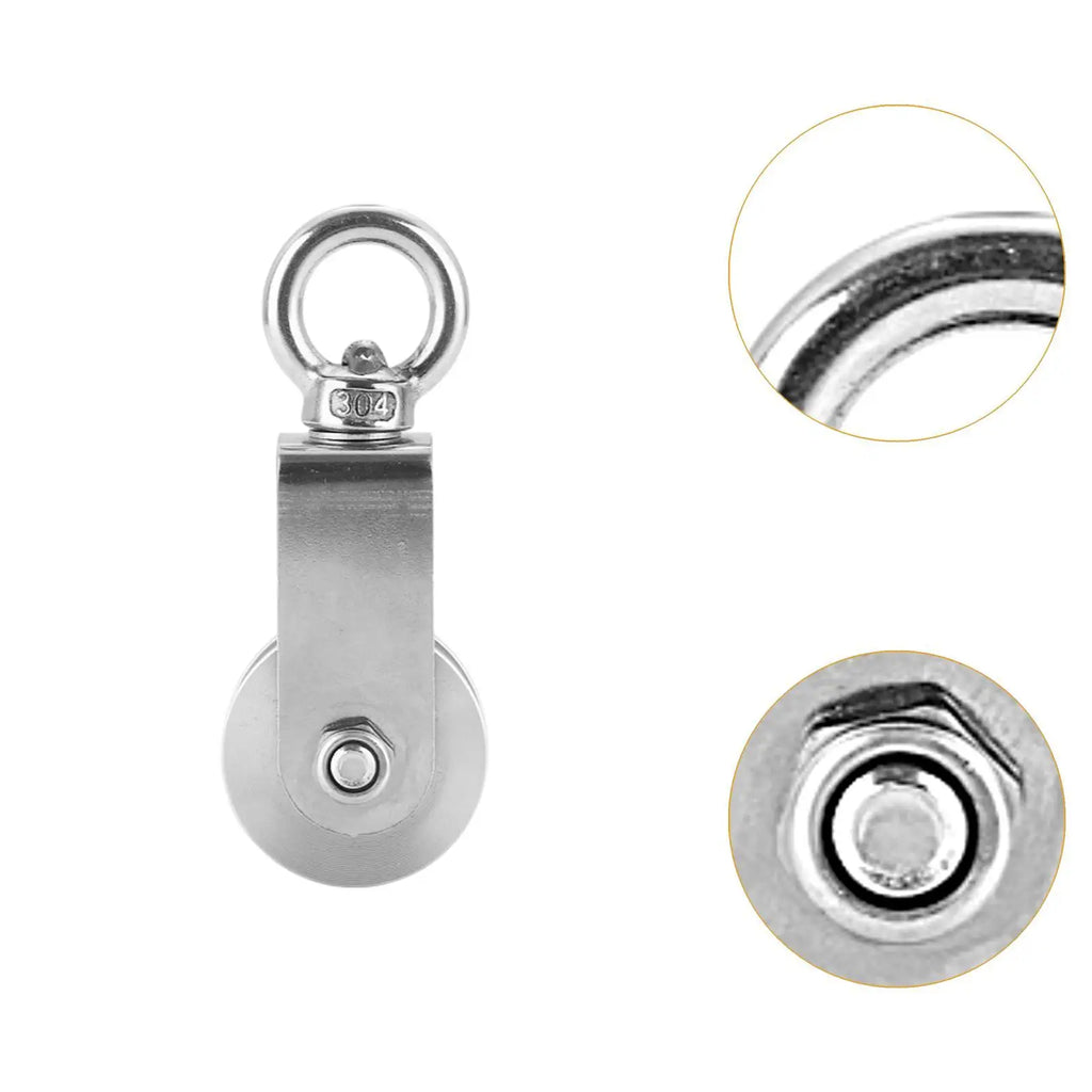 360° Swivel Pulley Block – Stainless Steel Cable Pulley